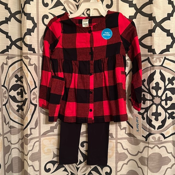 NWT Carter’s 2 pc. red and black set - Picture 1 of 5